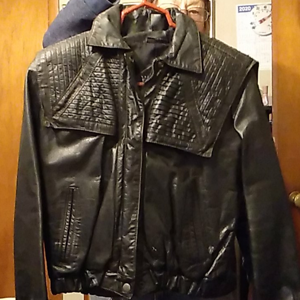 Leather coat